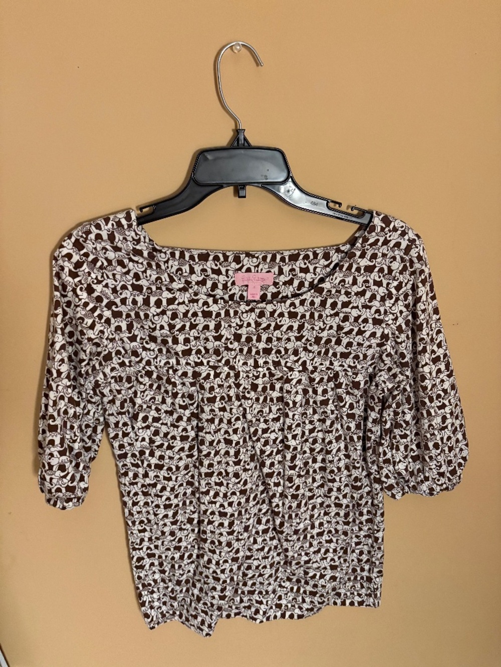 Lilly Pulitzer brand elephant top